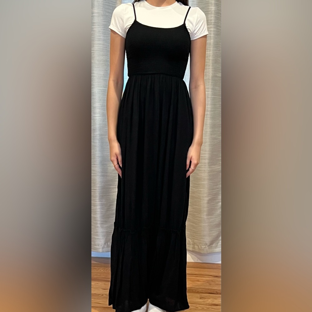Casual Black Maxi Dress (Juniors)